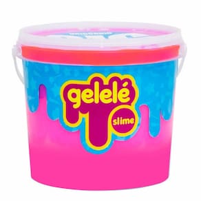Balde de Massinha - Gelelé Slime Big - Unicórnio - Doce Brinquedo