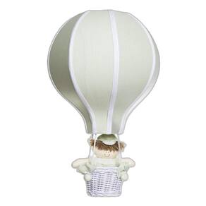 Lustre Balão Grande Verde Com Boneco Quarto Bebê Infantil