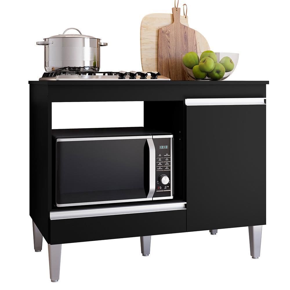 Balcão Cooktop Carla 105cm com 1 Porta - AJL Móveis