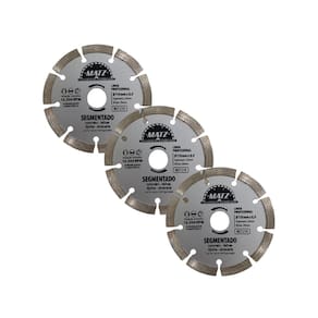 Kit 3 Disco De Corte Diamantado Segmentado 8Mm 110X20Mm Matz