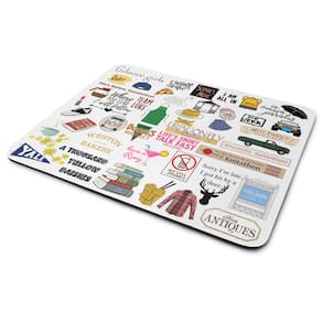 Mouse Pad Geek Icons Moments White - Gilmore Girls