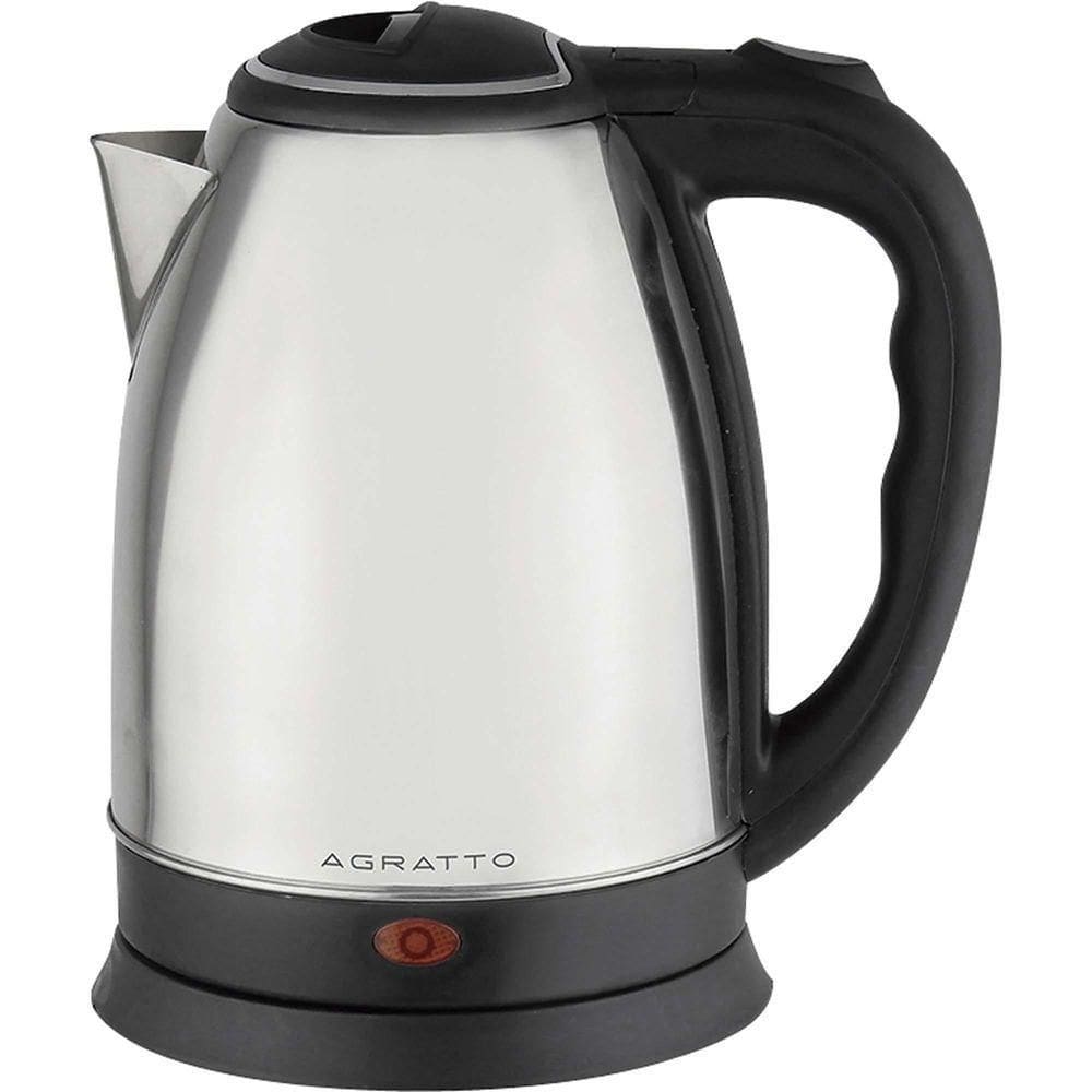 Chaleira Elétrica Agratto Ce02 Prata Em Aço Inox 220v