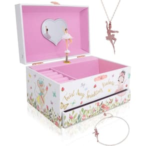 Porta Joias Musical Bailarina Com Colar E Pulseira Importado