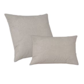 Kit Capas Almofadas 50x50 e 30x50cm Suede Glamour Avelã