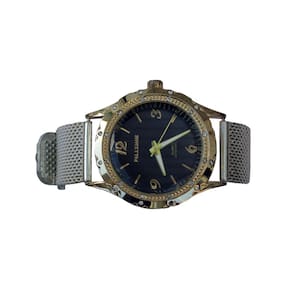 Relogio Feminino Preto Dourado Movimento A Quartzo-Pall