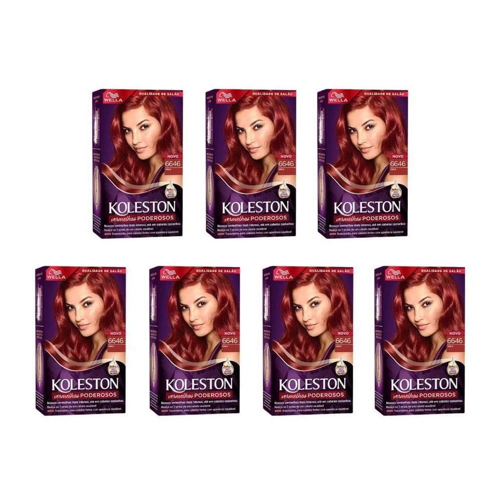 Coloraçao Koleston 6646 Cereja-Kit C/7Un