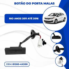 Botão Maçaneta Elétrica Abertura Porta Malas Rio 2011 À 2016