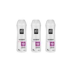 Agua Oxigenada Yama 900Ml 10 Volumes Cremosa-Kit C/3Un