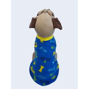 Blusa Pet Azul E Amarela Para Frio Brinquedos E Patas Xpp