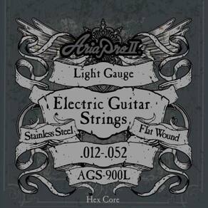 Encordoamento Guitarra Flat Wound .012 Ags900L Aria Pro Ii