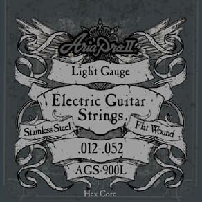 Encordoamento Guitarra Flat Wound .012 Ags900L Aria Pro Ii