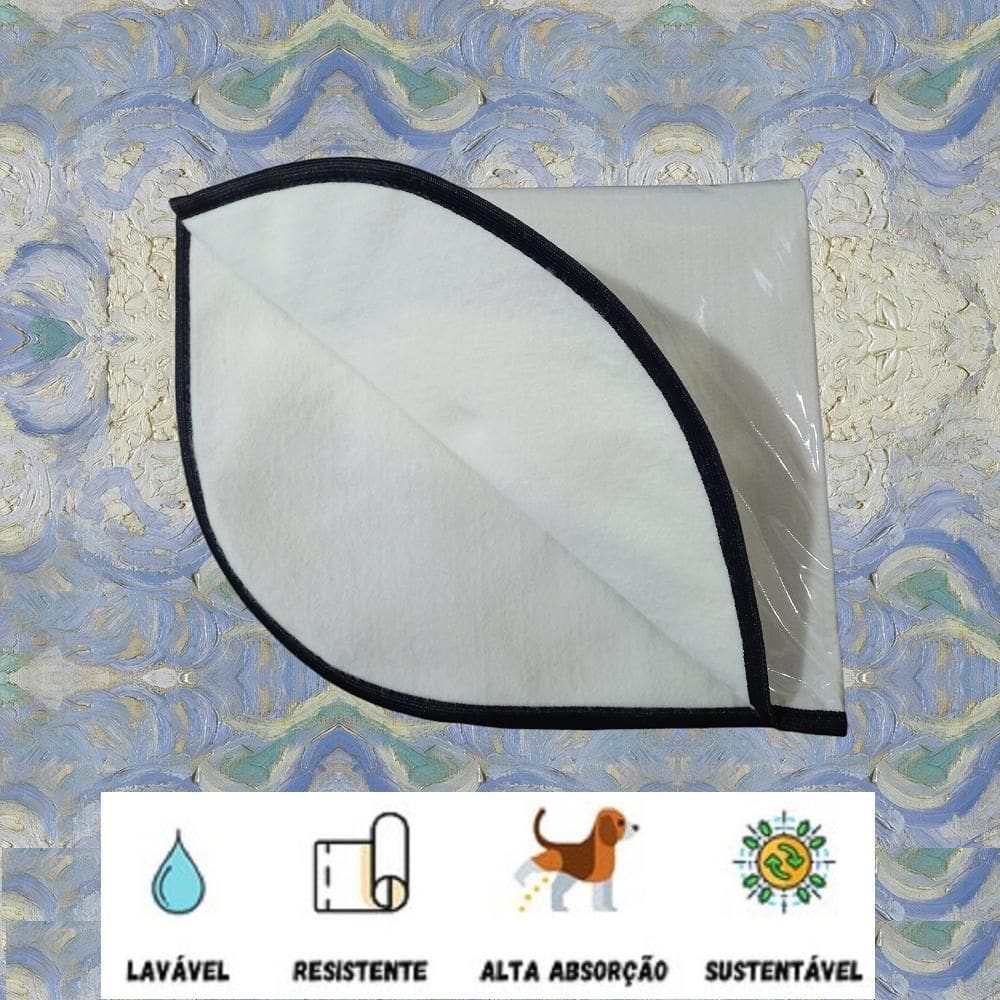 2 Tapetes Higiênicos Lavável, Canino Cães Cachorro 60X80, M.