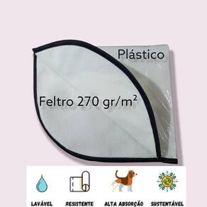 Tapete Lavável Higiênico Pet, Tam M, 60X80 Cm, 02 Unidades