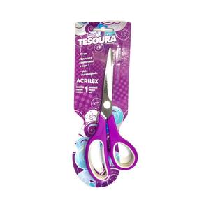 Tesoura Escolar Acrilex Artesanato 19cm Com Ponta