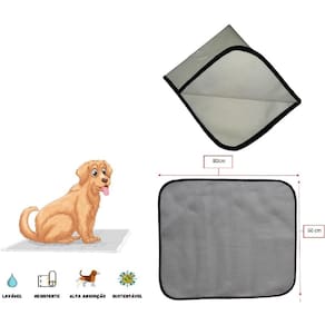 Tapete Lavável Higiênico Pet, Tam M, 60X80 Cm, 10 Unidades