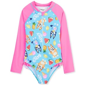 Traje de natação Bluey Girls Full Body Swimsuit 4-5 anos