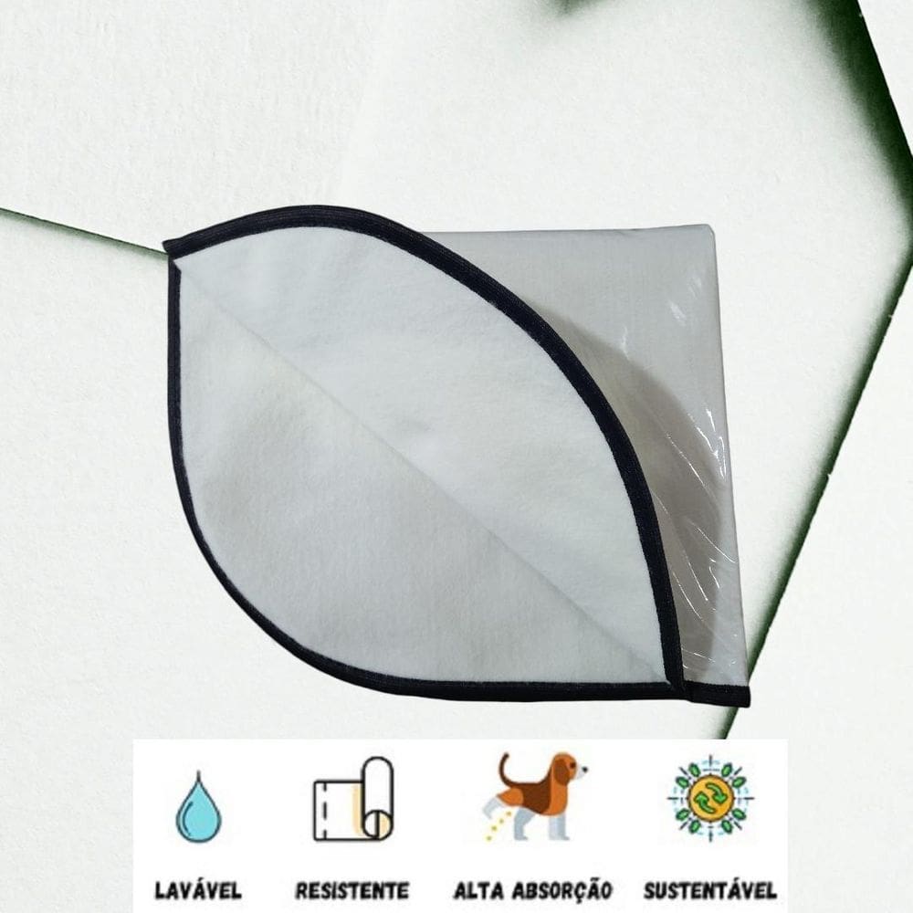 Tapete Lavável Cachorro, Tamanho M, 60 X 80 Cm, 04 Unidades.