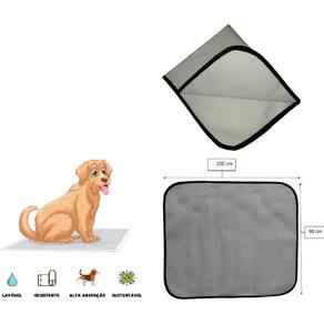Tapete Lavável Higiênico Pet, Tam G, 100X90 Cm, 01 Unidade