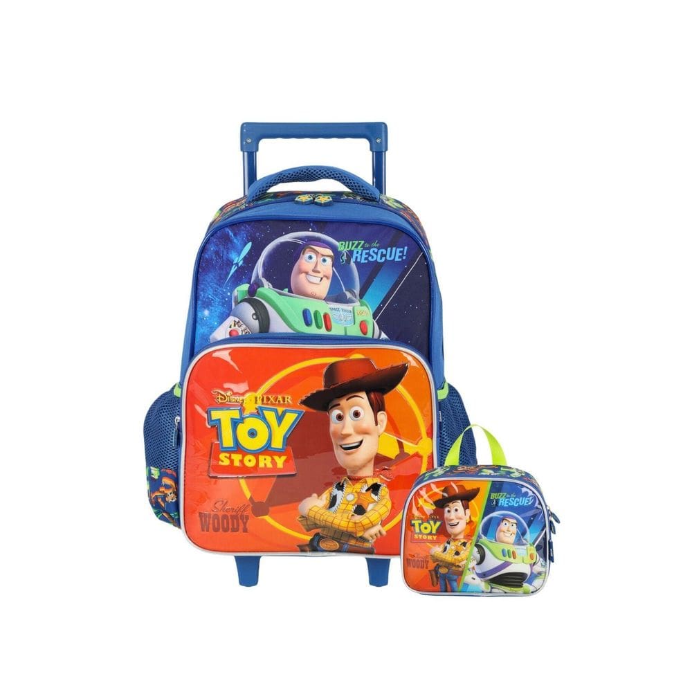 Kit Escolar Mochila De Rodas+Lancheira Toy Story - Verde