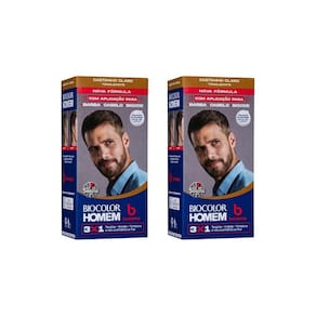 Coloraçao Biocolor Homem Bozzano Castanho Claro-Kit C/2Un