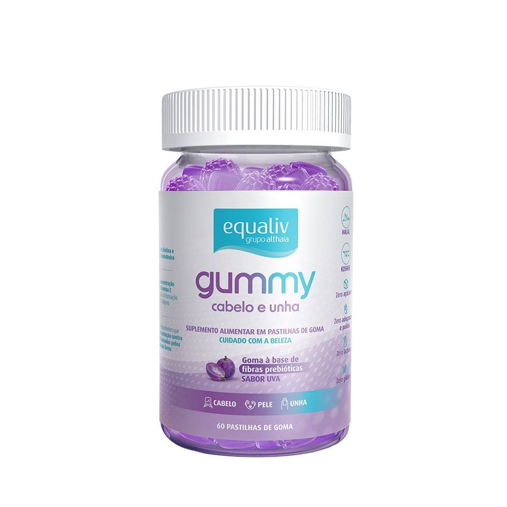 Gummy Cabelos e Unhas - 60 unidades