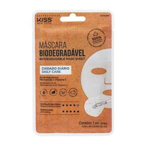 Kiss New York Biodegradável Cuidado Diário - Máscara Facial (1 Unidade)