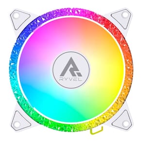 Cooler Fan Ryvel 120Mm Argb 5V Frost Branco - Ry-Fn-Ft-Wt-5V