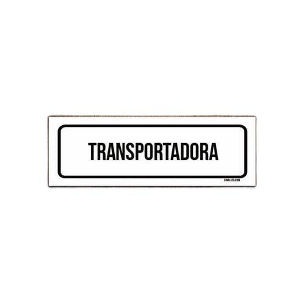 Placa De Sinalização Setor -   23X9