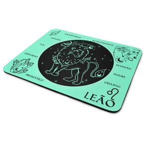 Mouse Pad Signos - Leão - Light Green 22x18