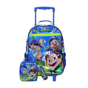 Kit Escolar Mochila Rodas+Lancheira+Estojo Família Arqueira