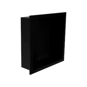 Nicho de Embutir para Banheiro Linear Elleve 9564 30x30 Black Matte