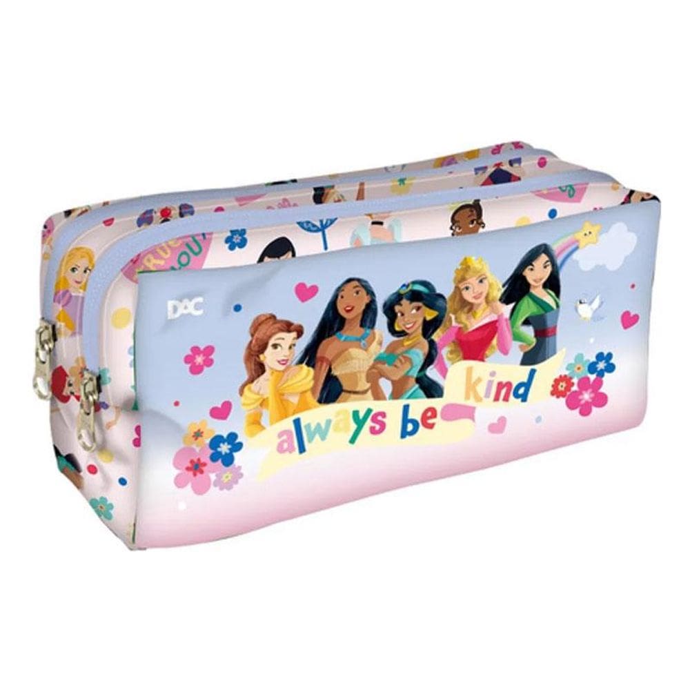 Estojo Escolar Infantil Duplo Princesas 5173 Lilás - DAC
