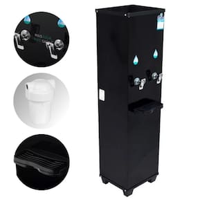 Bebedouro Industrial 25 Litros 2 Torneiras Resfriador de Água Coluna Office Black B25 Frisbel