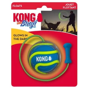 Mordedor Kong Bunji High-Viz Ball Brinquedo Aquático Flutua Cachorro Grande - Azul