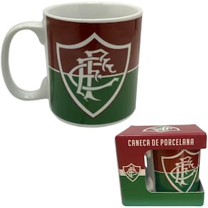 Caneca Fluminense Vencer Ou Vencer Porcelana Branca 320ml Oficial