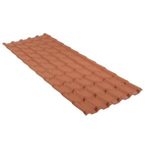 Telha Pvc Colonial Plan 2,42X0,88 Ceramica Dvg Precon