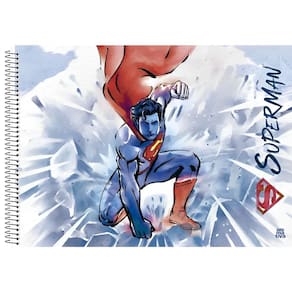 Caderno Cartografia Espiral 60Fls SuperMan Capa1 - Animativa