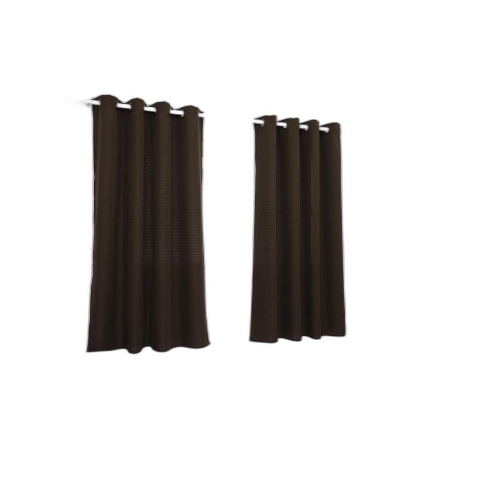 Cortina Lana Marrom Oxford 300X180 Para Sala/Quarto