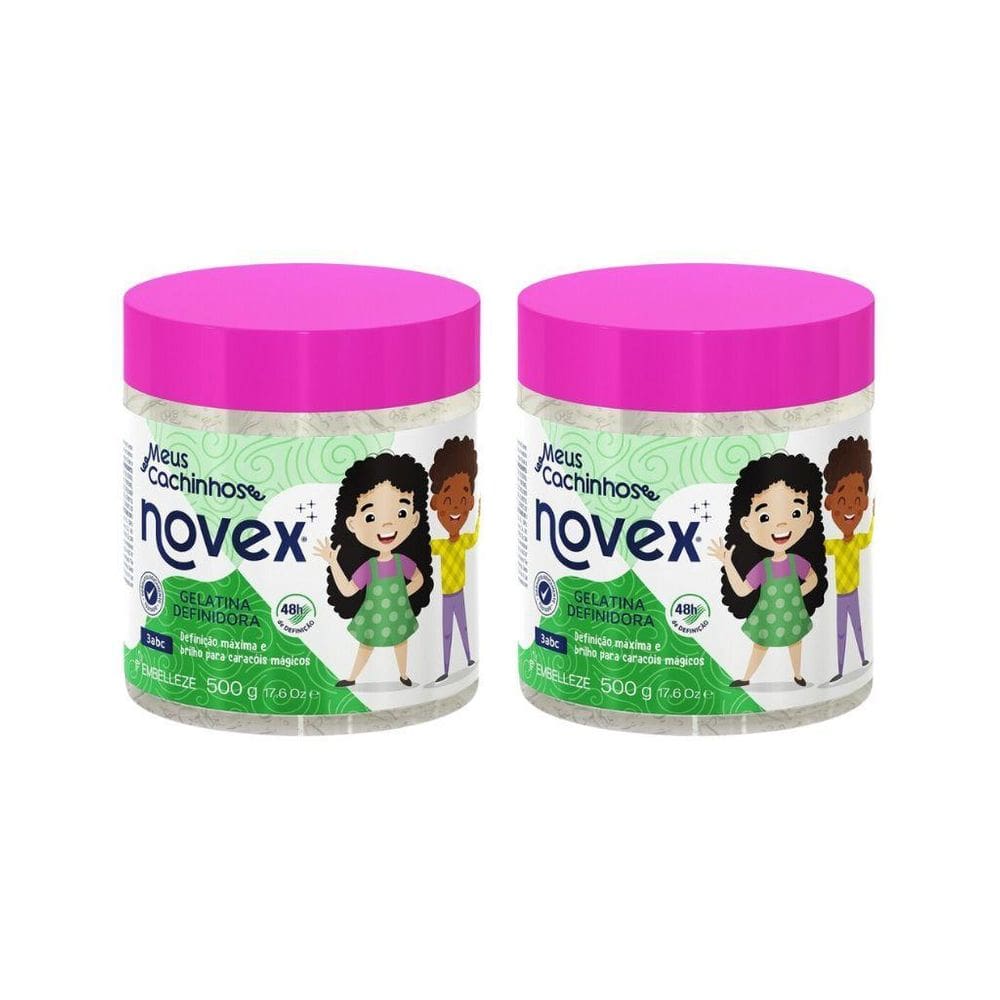 Gelatina Capilar Novex 500G Meus Cachinhos Definicao - 2Un