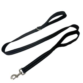 Capa de coleira para cães Geny com alça dupla acolchoada, nylon, bla reflexiva