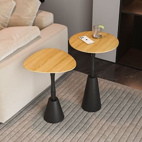 Conjunto Mesa de Canto Napoli 65cm X 40cm X 40cm Preto