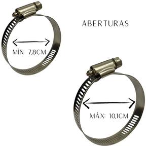 Kit 2 Un Abraçadeira Regulagem 71Mm Até 101Mm Rosca 7 À 10Cm
