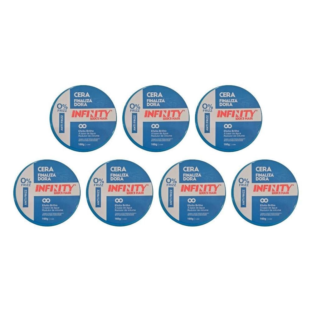 Pomada Capilar Infinity Azul 160G - Kit Com 7Un