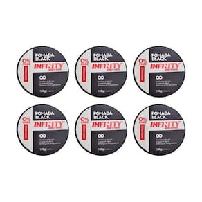 Pomada Capilar Infinity Black 160G - Kit Com 6Un