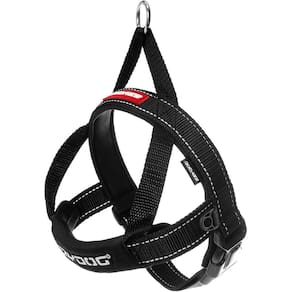 Colete de arnês para cães EzyDog Premium Quick Fit ajustável preto