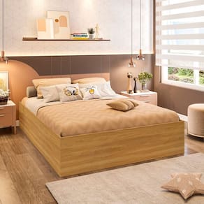 Cama Box Casal Adulto Lia 191cm X 141cm X 35cm Freijó