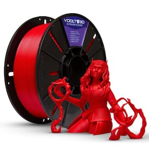 Filamento Para Impressora 3D - PLA Vermelho Velvet - 1Kg - 1,75mm - Voolt3D