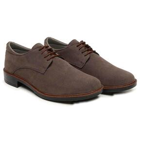 Sapato Casual Masculino Camurça Moderno Cadarço Liso