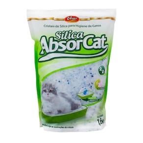 Cristais De Sílica P/Higiene De Gatos Absorcat 1,6 Kg Colos