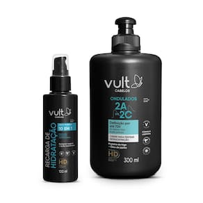 Kit Vult Cabelos Recarga de Hidratação Ondulados 2A 2C (2 Produtos)